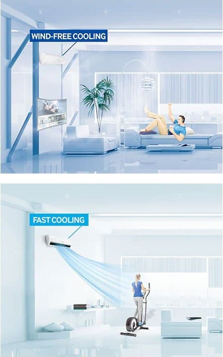 Wind-Free Fast Cooling