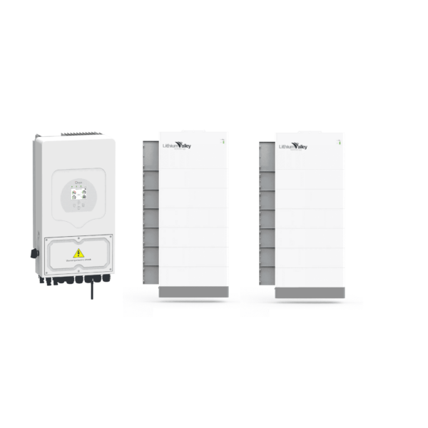 Deye 5KW + 2x Lithium Valley 5.12kwh wall Mount