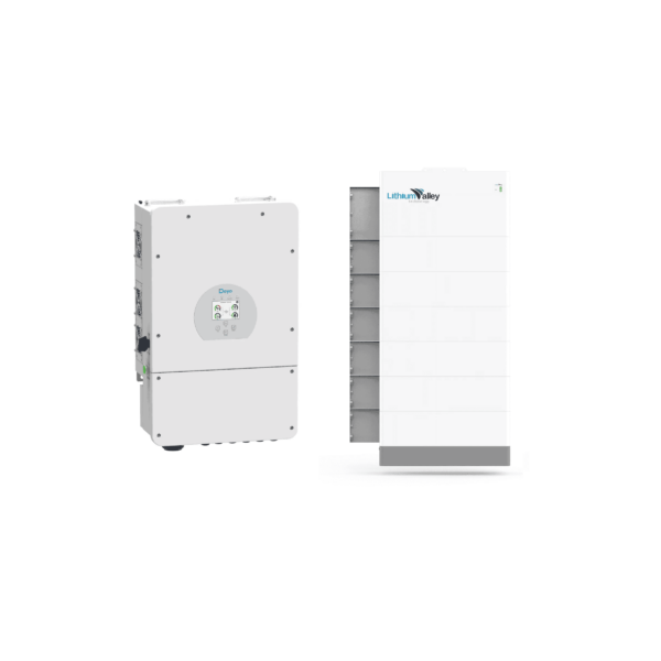 Deye 8KW + 1x Lithium Valley 10.24kwh wall Mount