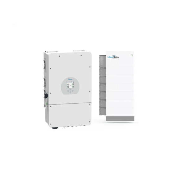 Deye 8KW + 1x Lithium Valley 5.12kwh wall Mount