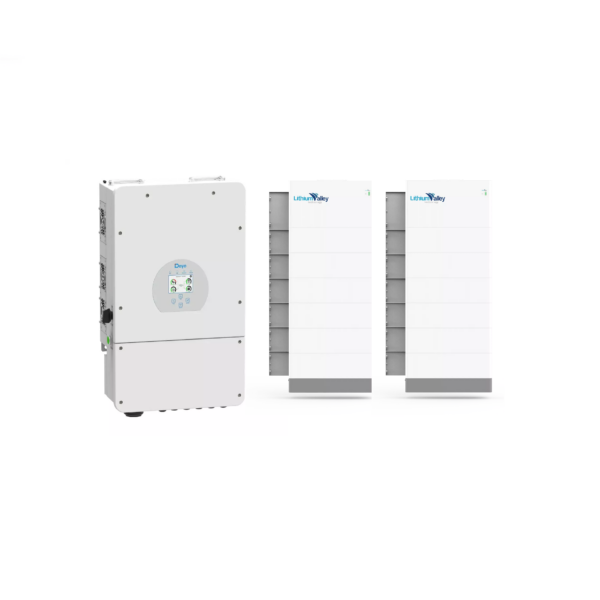 Deye 8KW + 2x Lithium Valley 5.12kwh wall Mount