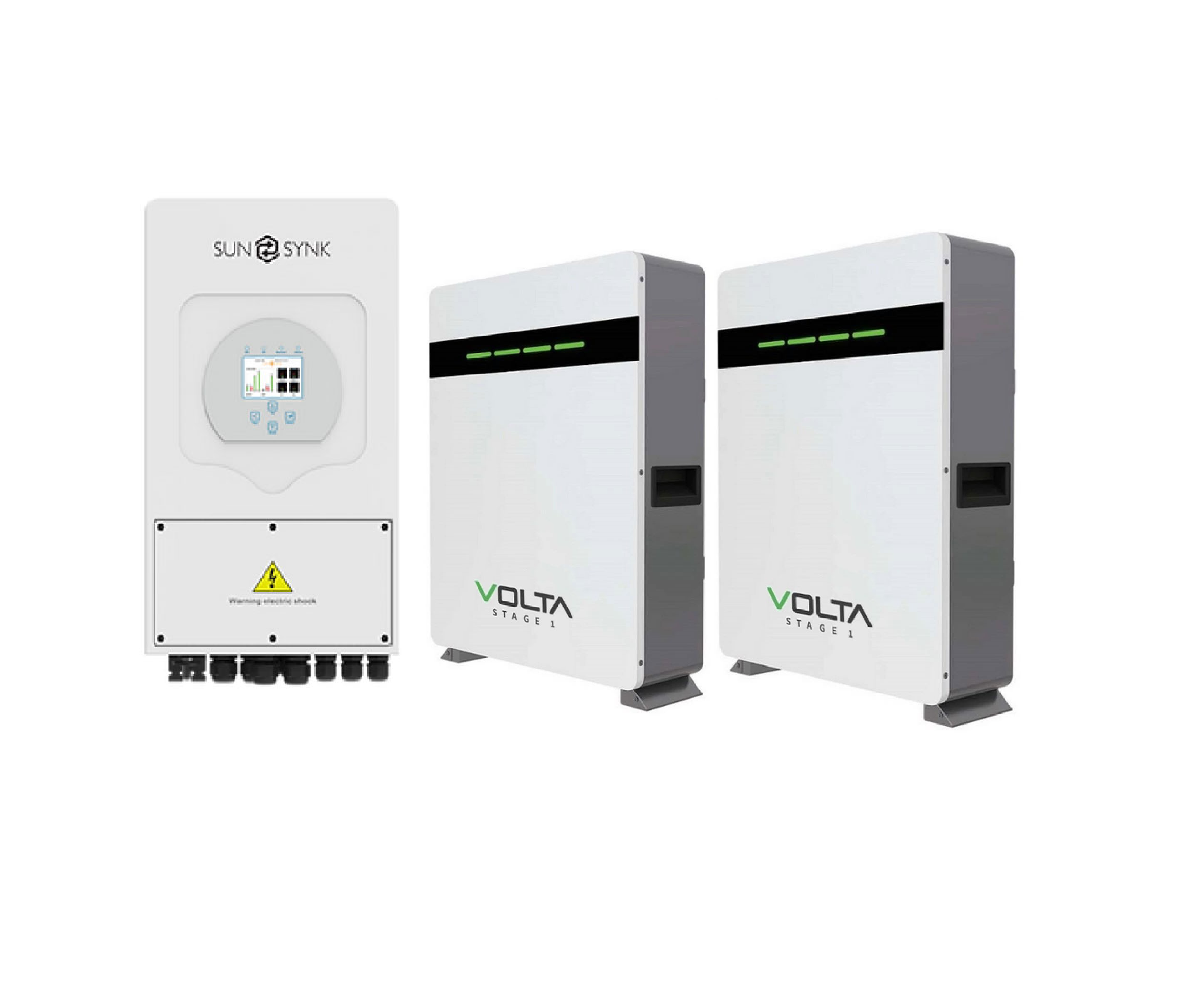 Sunsynk 5kw and 2Xvolta stage 1