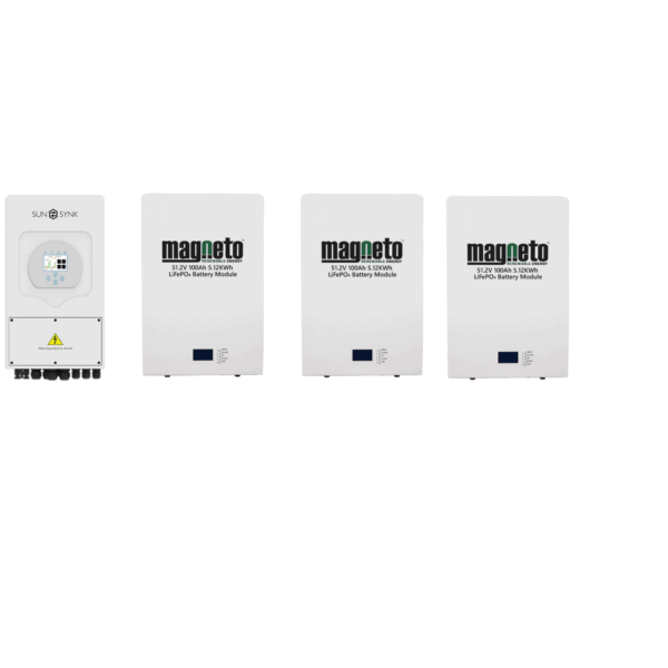 Sunsynk 8kw and 3 x magneto 5.12kw